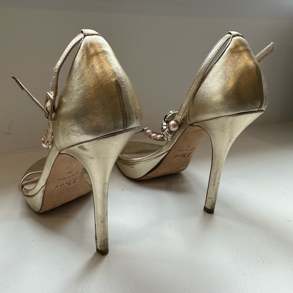 Dior Champagne Evening Sandal Heel - Picture 8 of 10